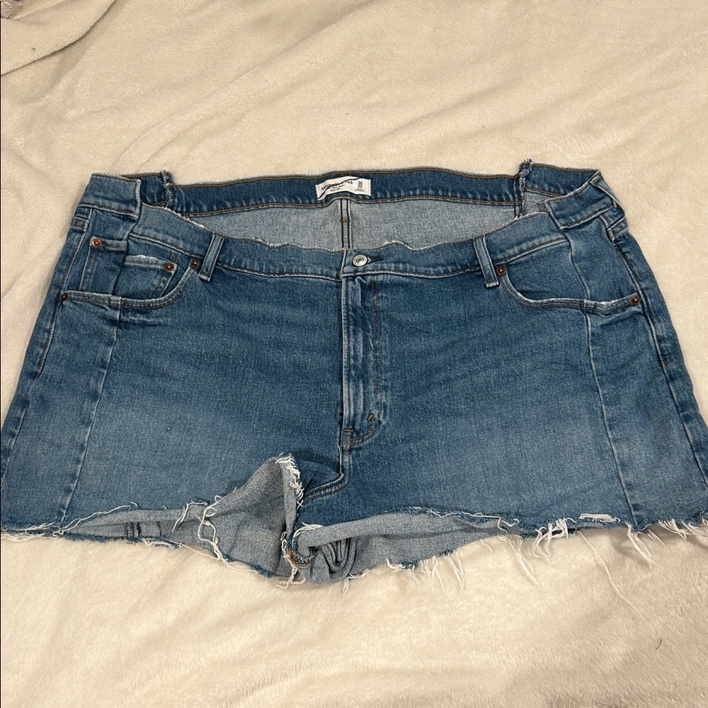 Abercrombie and Fitch Distressed Denim Shorts